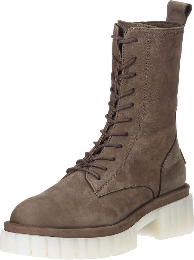 Dames Enkellaars Lace Up Nubuck Leer Comfortabele Veterschoen Laarsjes