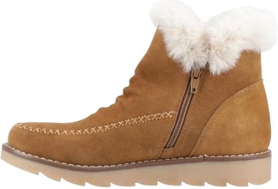 Dames Enkellaars met Fleece Voering en Traagschuim Binnenzool