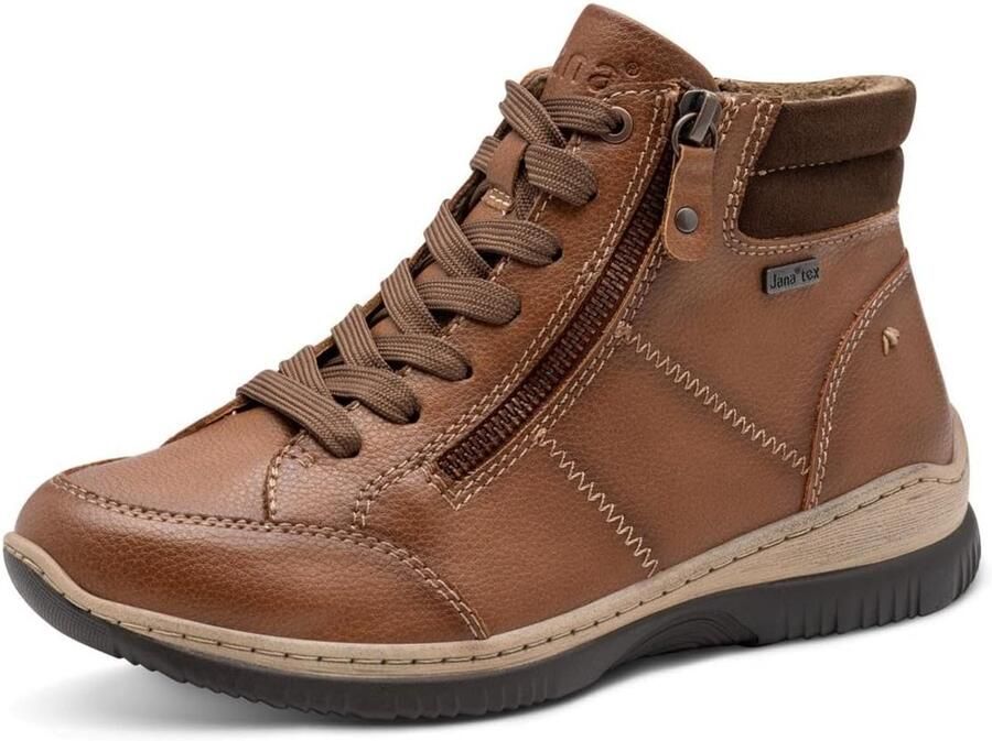 Dames Enkellaars Vetersluiting Platte Hak Vegan Optie Comfortabele Pasvorm