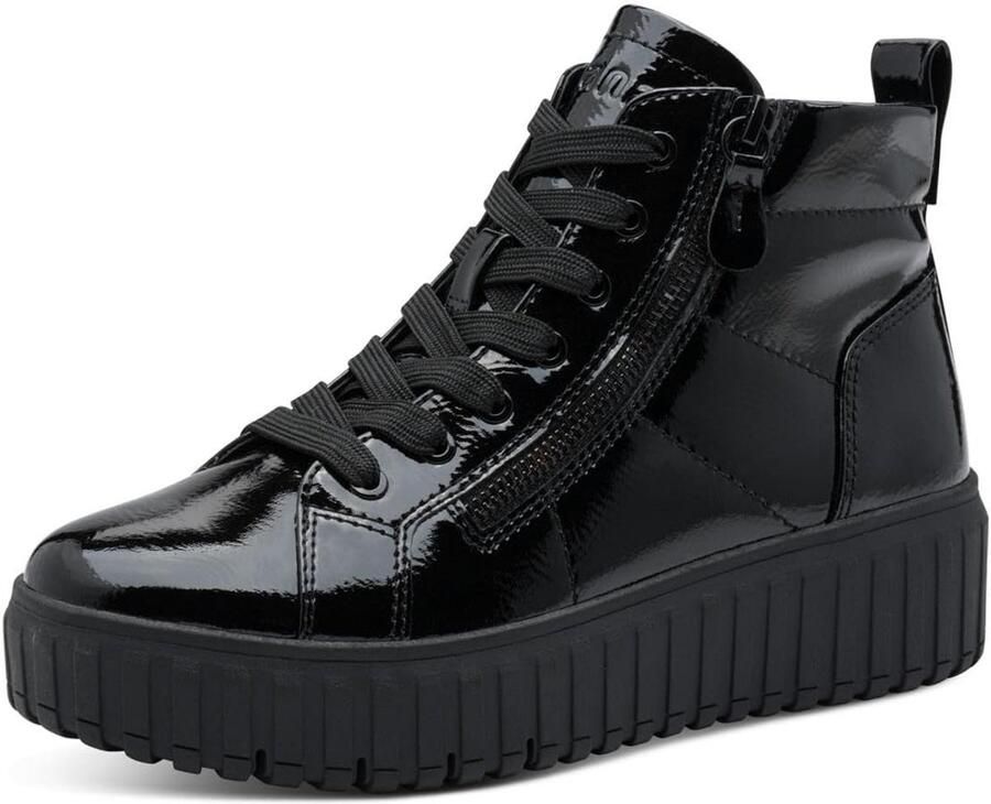 Dames Enkellaars met Kant Platte Zool en Vegan Materiaal