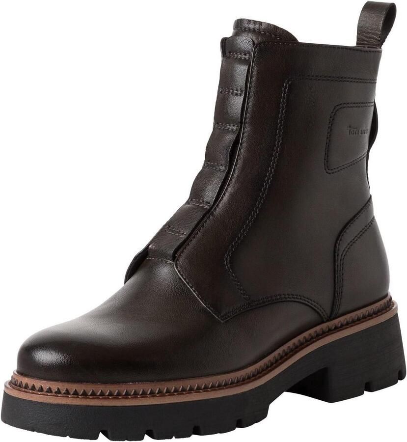 Dames enkellaars met rits en comfortabele TOUCH-IT zool