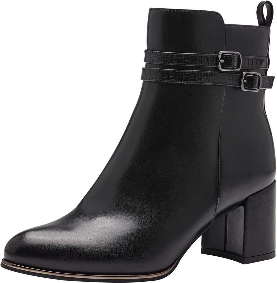 Dames Enkellaars met Rits en Instapcomfort