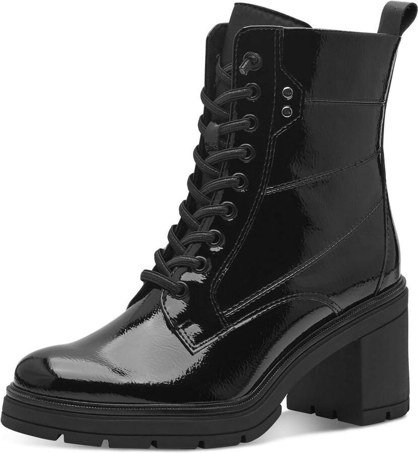 Dames enkellaars met vetersluiting