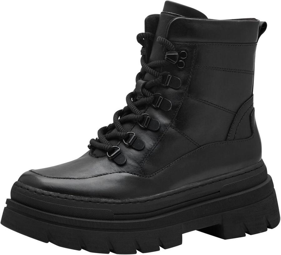 Dames enkellaars met vetersluiting voor comfort en stijl