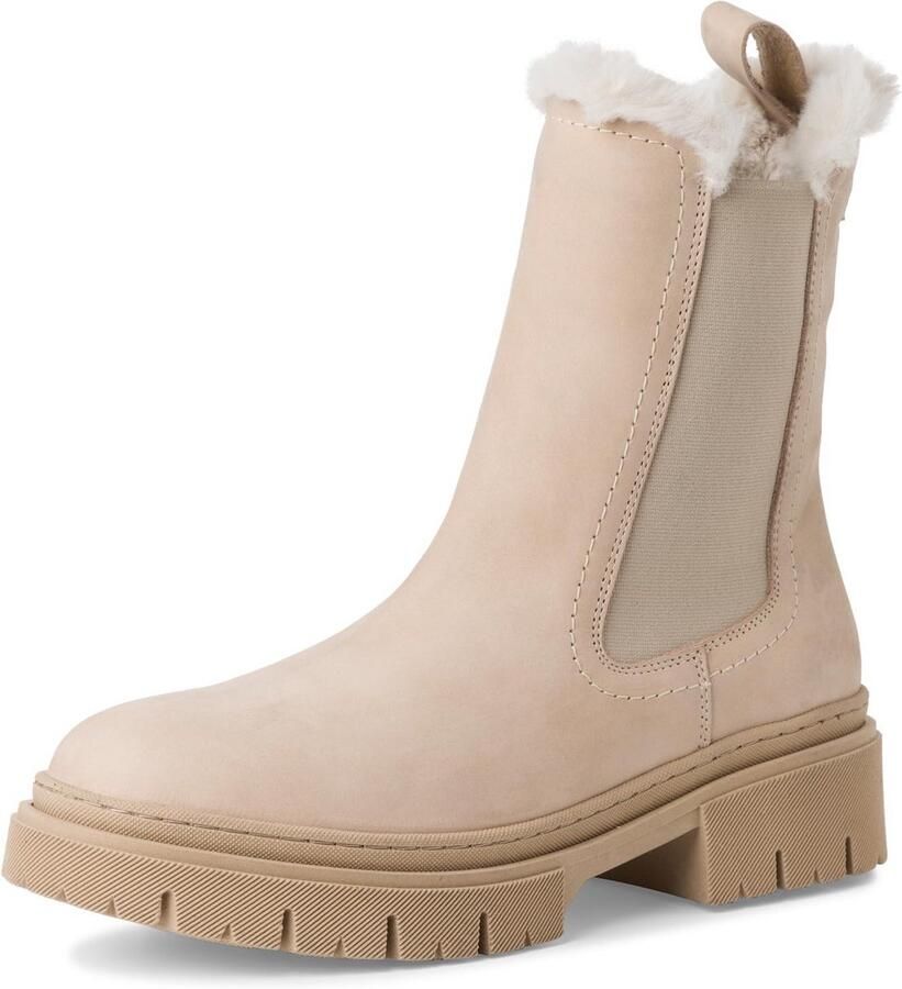 Warm gevoerde Dames Enkellaars met Vetersluiting en Comfortabele Pasvorm