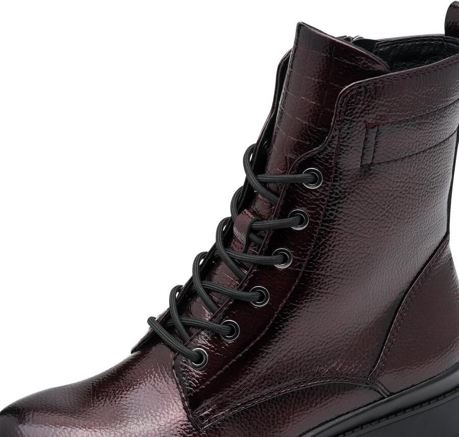 Dames Enkellaars Plat met Vetersluiting Comfortabele en Stijlvolle Laarsjes