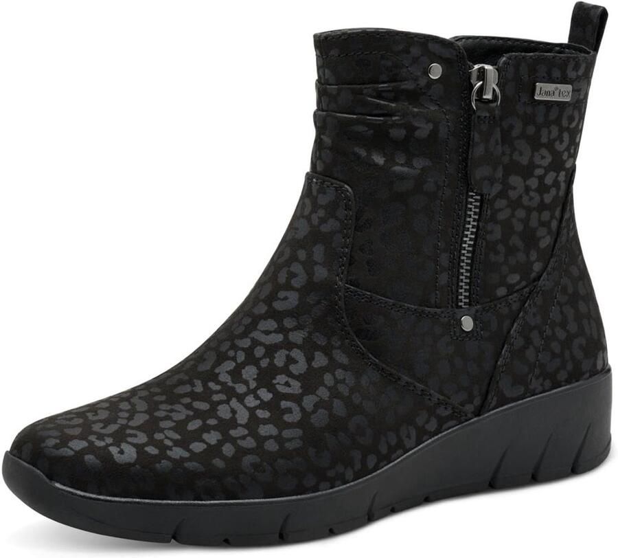 Dames Enkellaars Plat Vegan Tex Comfortabele Vetersluiting