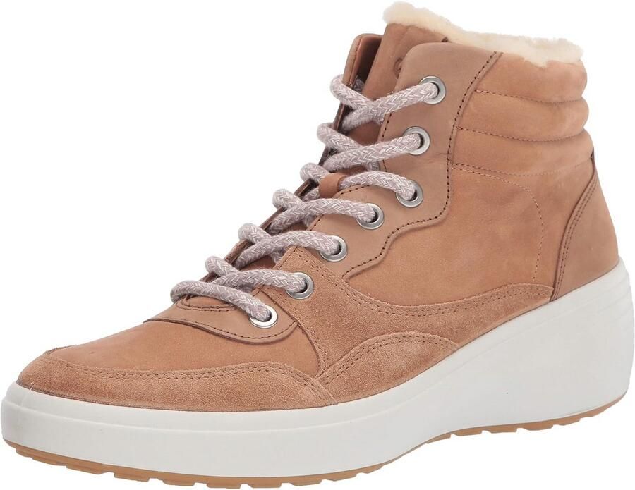 Dames Enkellaars Winterboot Suède en Nubuck Dikke Zool