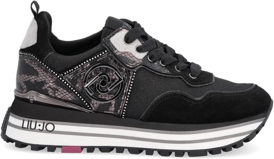 Dames Enkellaars Zwart Suède Look