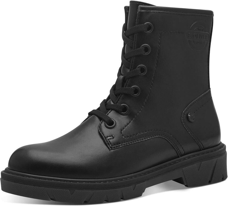 Dames Enkellaarsje met Kant Platte Zool