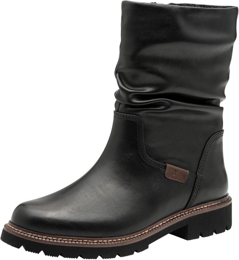 Dames enkellaarsje met platte hak