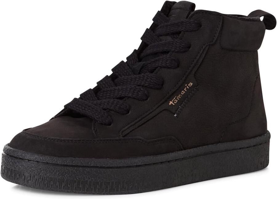 Dames Enkellaarsje met Veters en Platte Zool