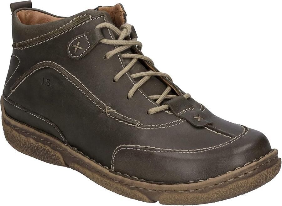 Dames Enkellaarsje met Veters en Rits voor Koudere Seizoenen