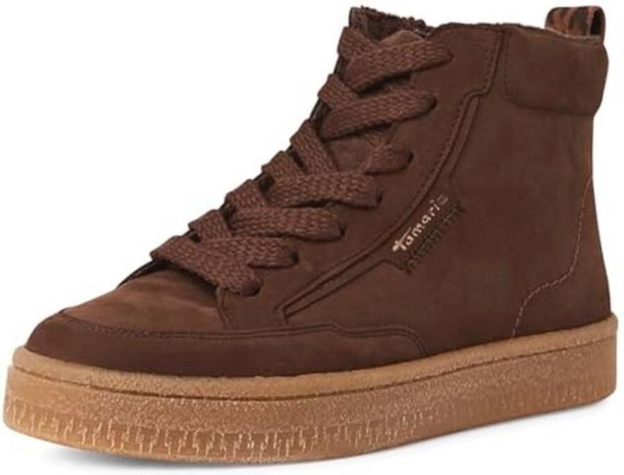 Dames Enkellaarsje met Veters Flat Model