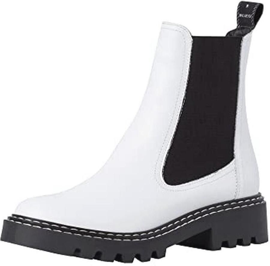 Dames Enkellaarsje met Wit Oppervlak