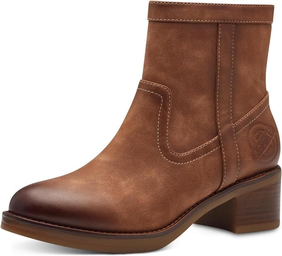 Dames Enkellaarsje Platte Hak Zwart