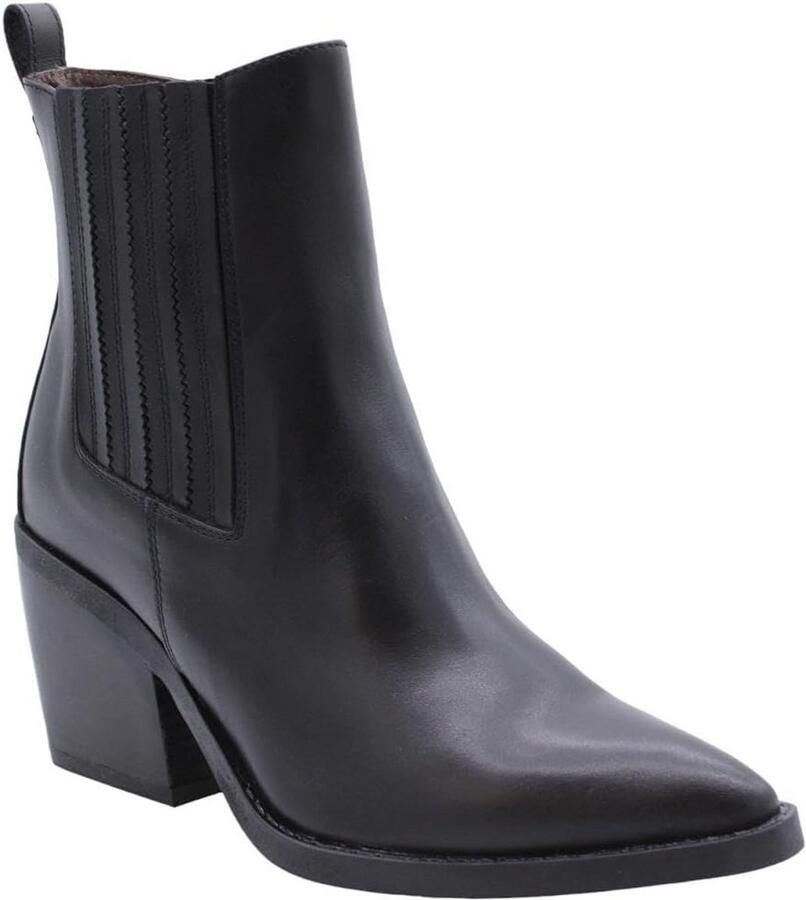 Dames Enkellaarsjes Camperlaars Model I117100D Zwart Leer