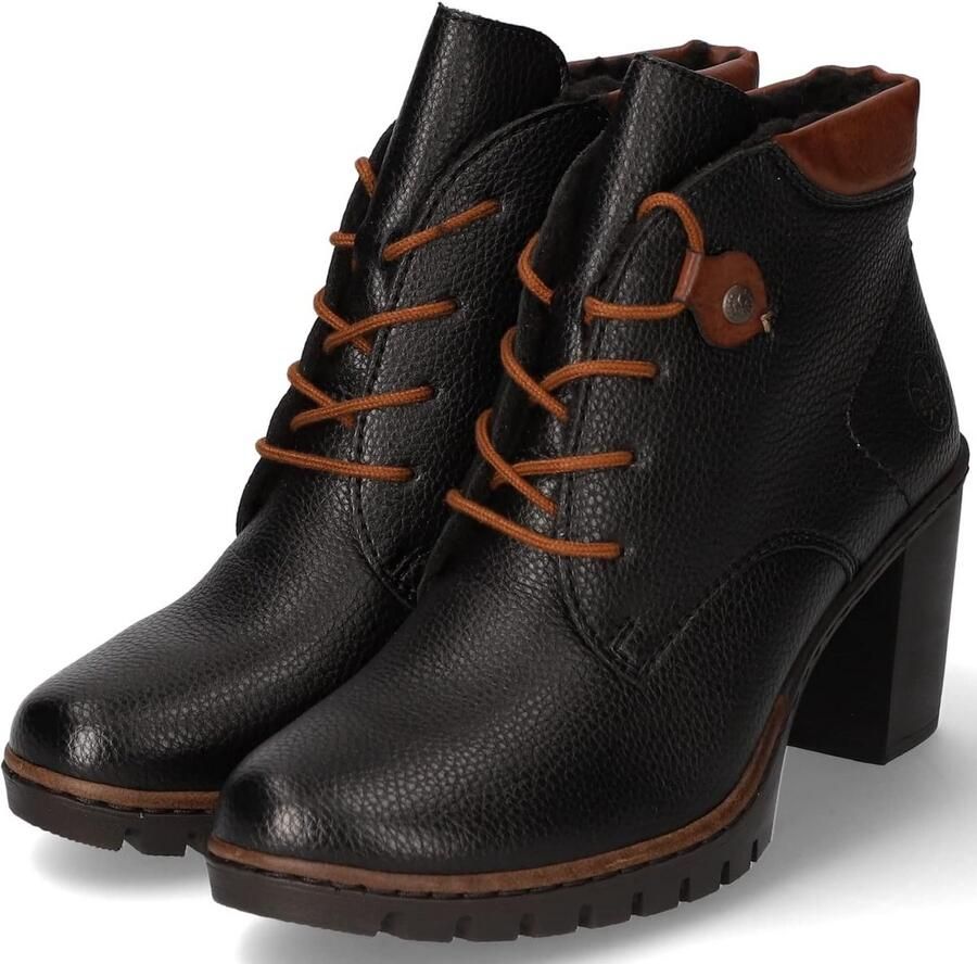 Dames Enkellaarsjes Comfortabel Warm Herfst Winter Zwart Bruin