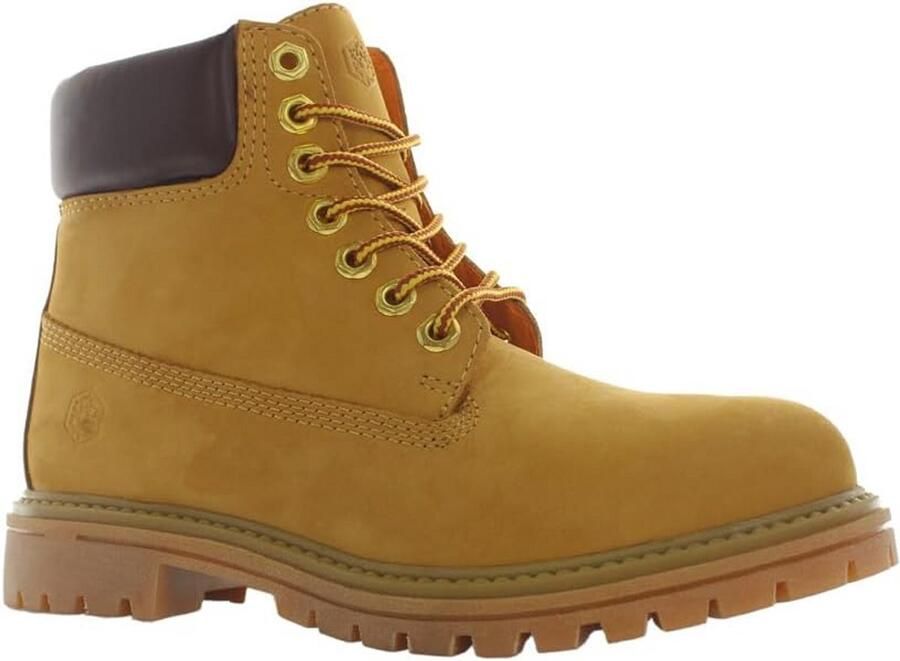 Dames Enkellaarsjes Leer Nubuck Comfortabel en Robuust