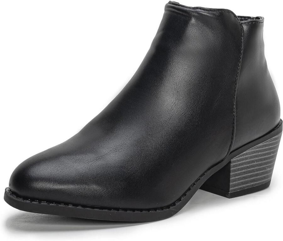 Dames Enkellaarsjes Met Lage Hak Winter Schoenen