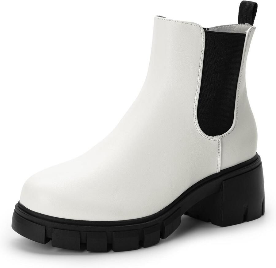 Dames Enkellaarsjes met Plateauzool en Blokhak Laarzen