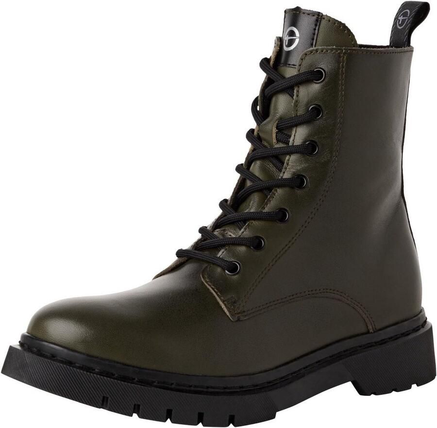 Dames enkellaarsjes met rits en vetersluiting