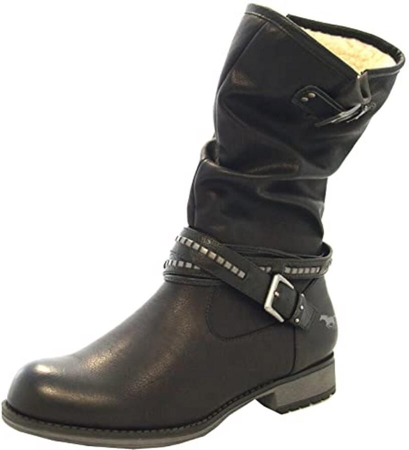 Dames Enkellaarsjes met Sportieve Gespen en Warme Binnenvoering