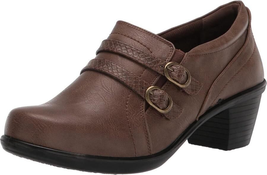 Dames Enkellaarsjes Mode Met Dubbele Gesp en Comfort Fit