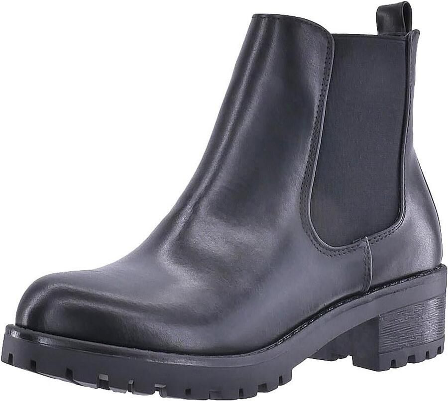 Dames Enkellaarzen Chelsea Boots Met Dikke Zolen