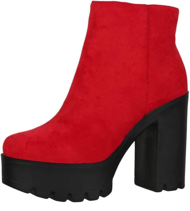 Dames Enkellaarzen Chelsea Laarzen Chunky Hak