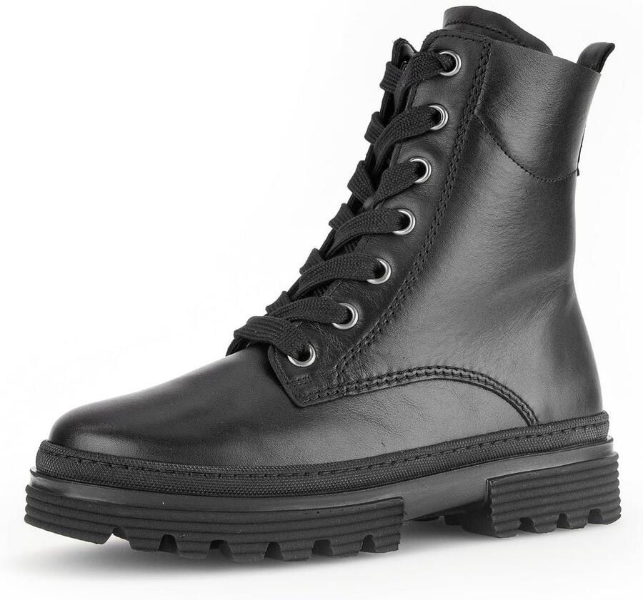 Dames Enkellaarzen Combat Stijl met Verwisselbaar Voetbed