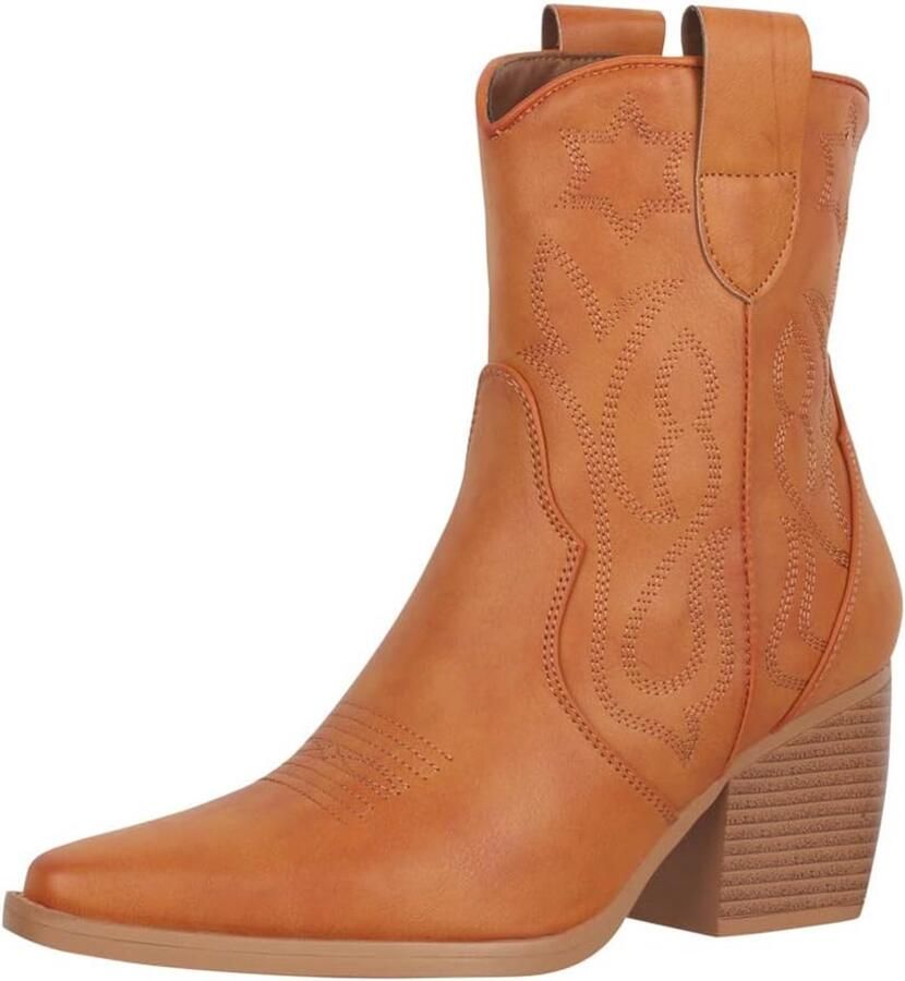 Dames Enkellaarzen Cowboy Laarzen - Foto 1