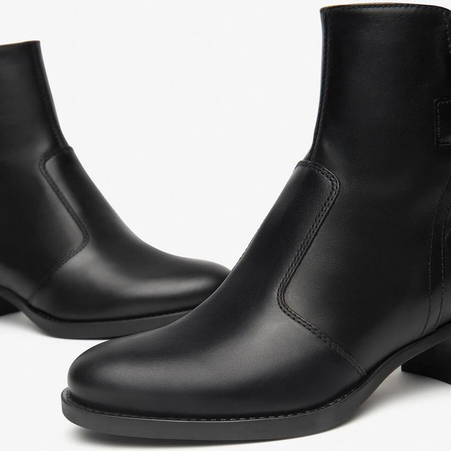 Dames Enkellaarzen Leer Korte Laarzen Hoogwaardige Kwaliteit