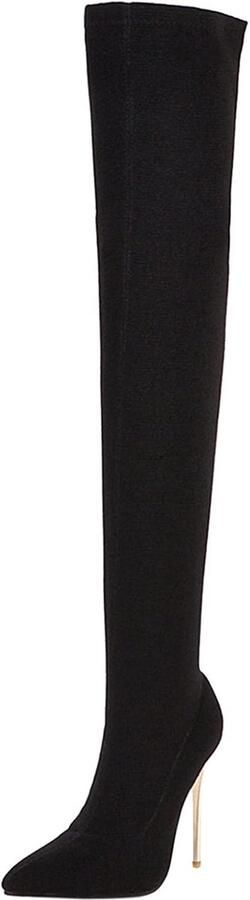 Dames Enkellaarzen met Blokhak en Veters Plateaulaarsjes Cowboylaarzen met Spitse Neus Instappers