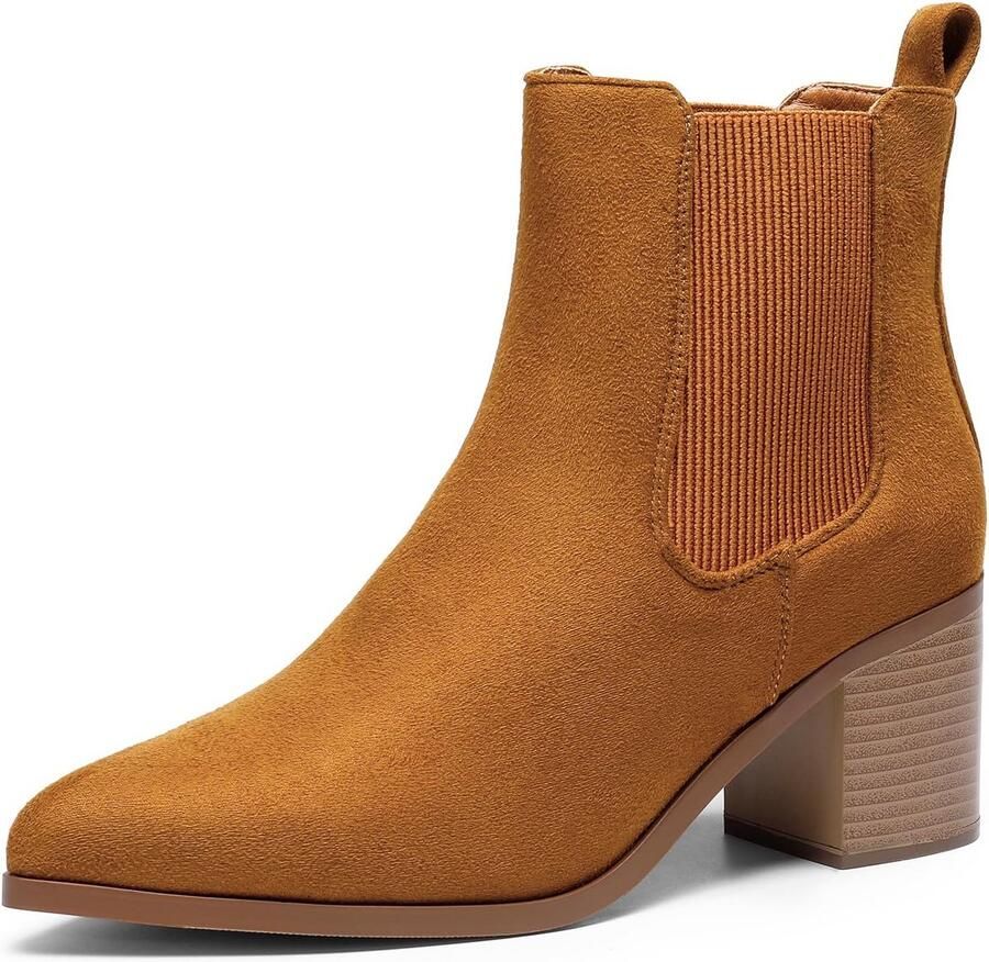 Dames Enkellaarzen met Blokhak