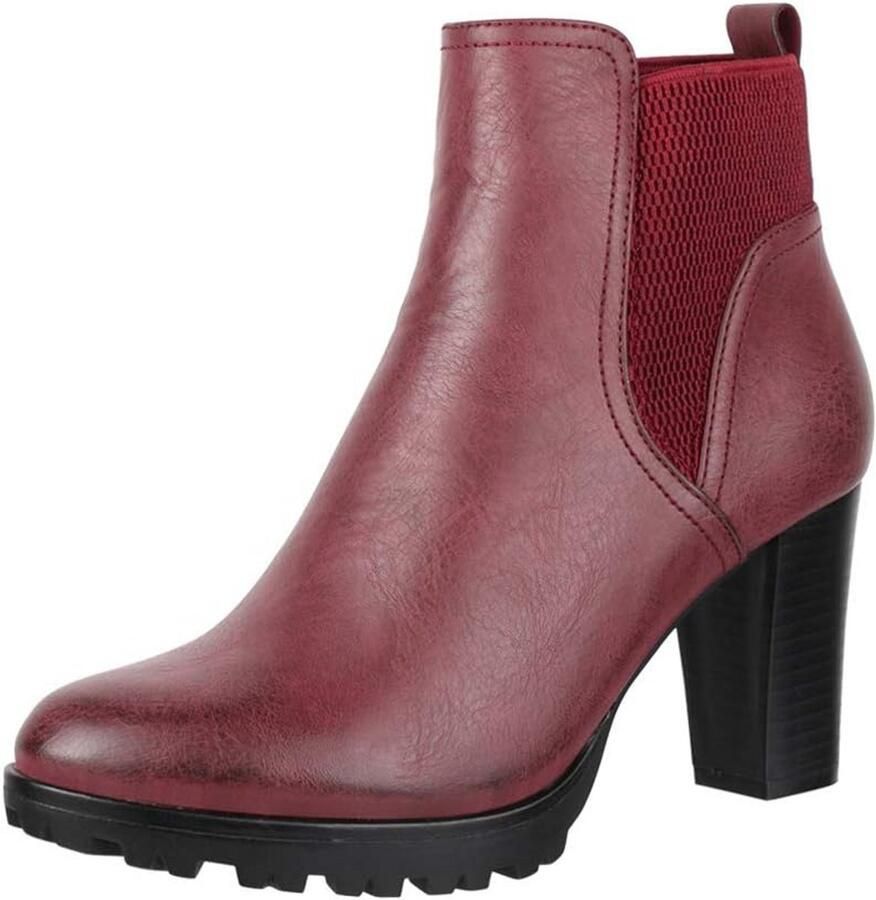 Dames Enkellaarsjes met Chunky Zool Trendy Laarsjes voor Dames