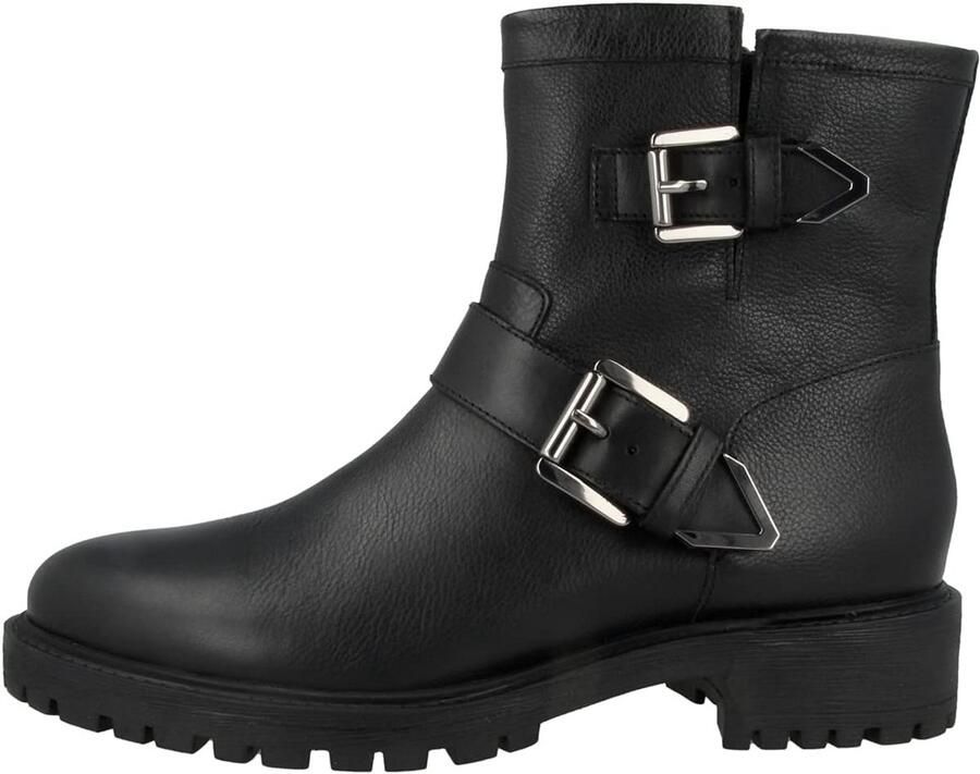 Dames Enkellaarzen met Gespen voor een Stoere Look
