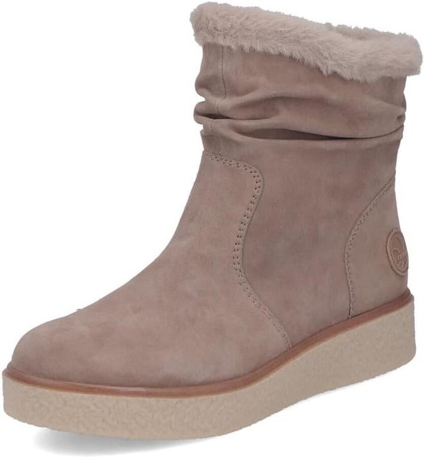 Dames Enkellaarzen met Losse Zool Comfortabele Wandellaarzen