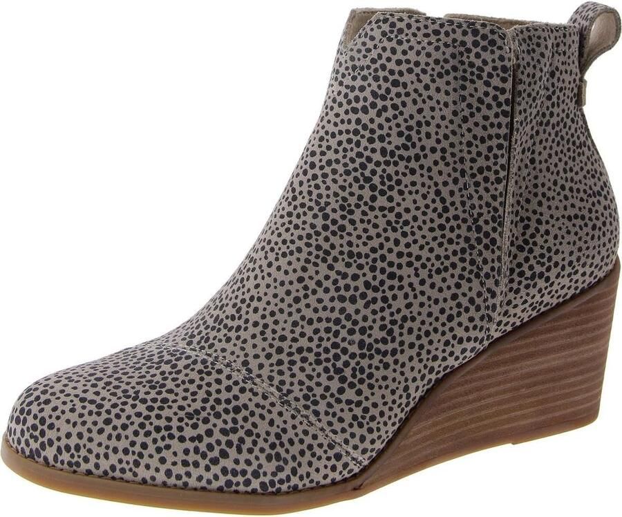 Dames Enkellaarzen met Middelhoge Hak Suède