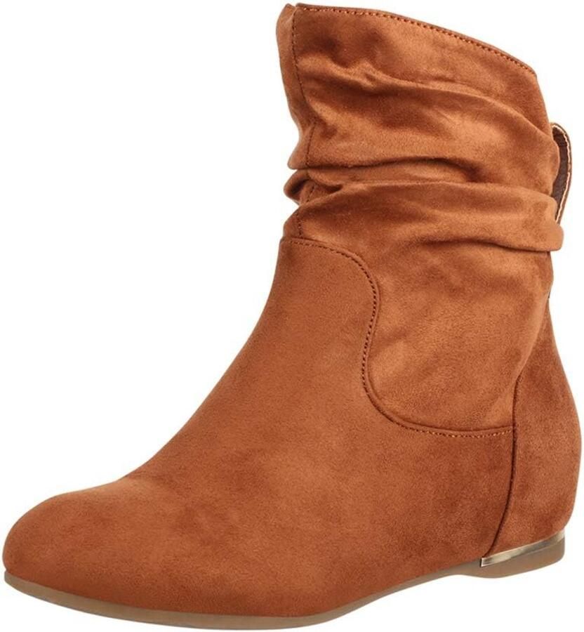 Dames Enkellaarzen met Plateau Sleehak Trendy en Comfortabel