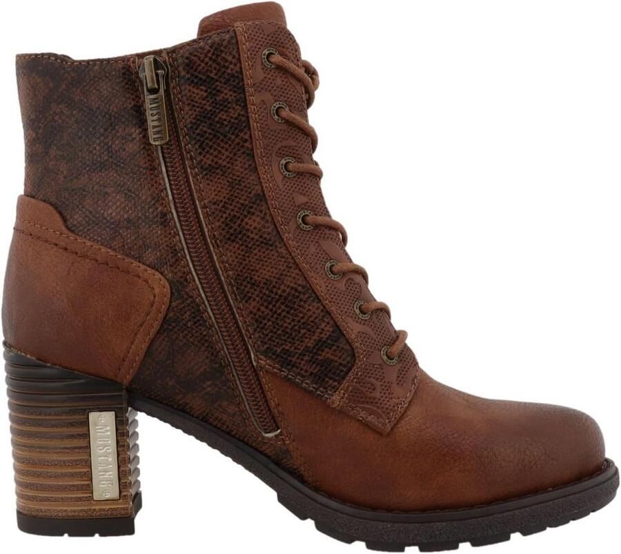 Dames enkellaarzen met rits en warme voering