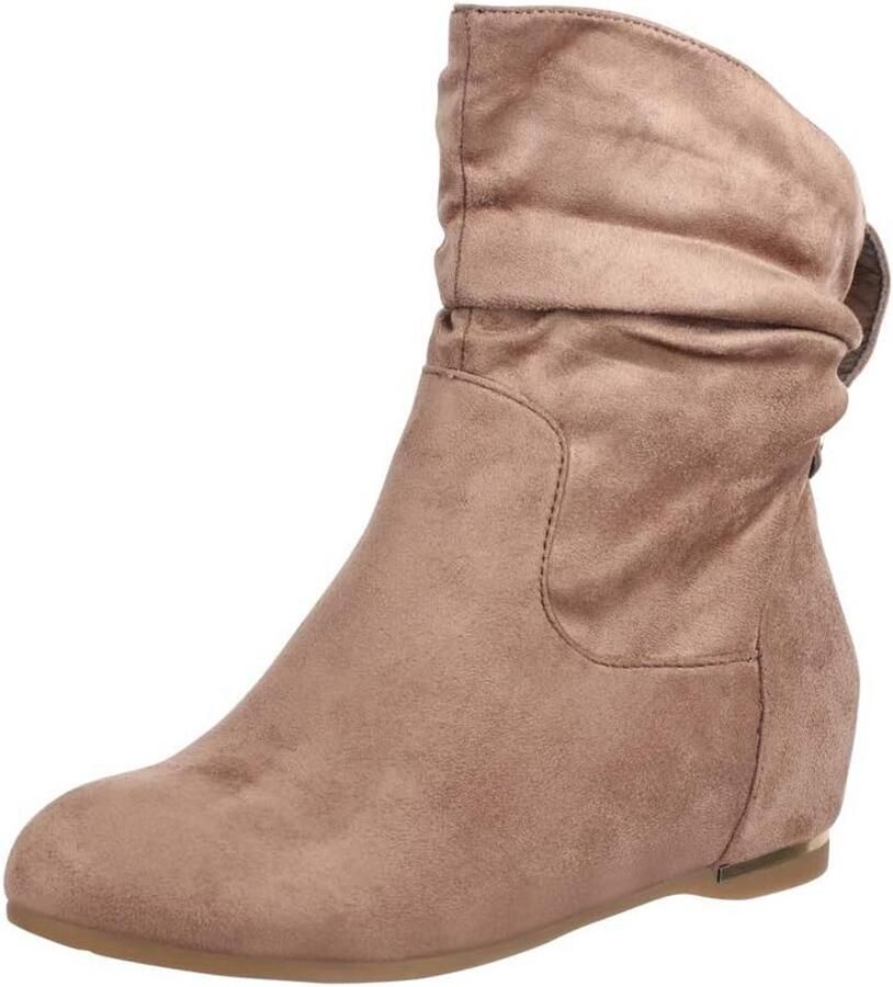 Dames Enkellaarzen met Sleehak Trendy Laarzen met Chunky Zool
