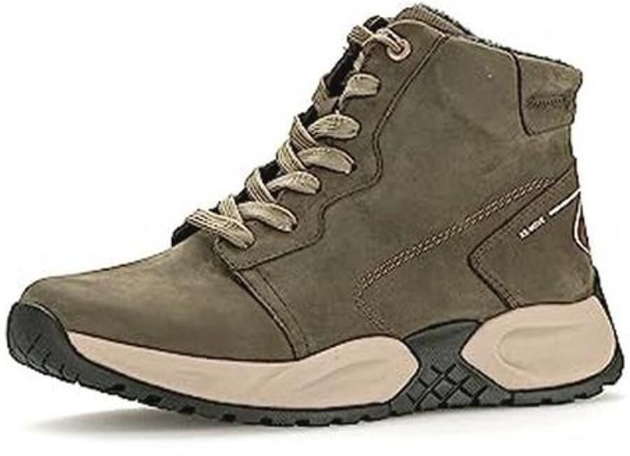 Dames Enkellaarzen met verwisselbaar voetbed en veter