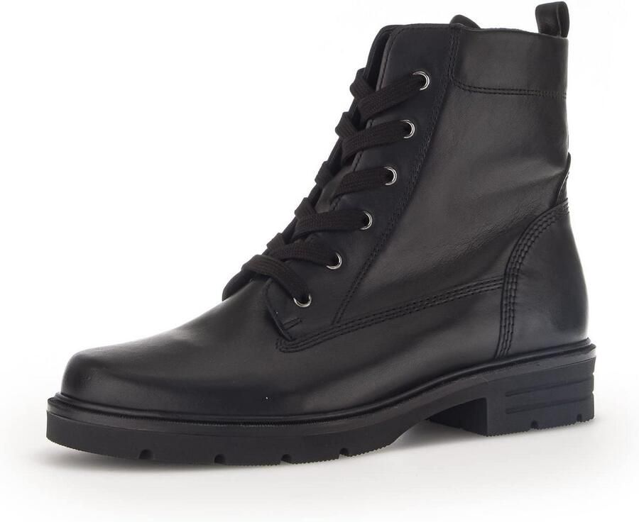 Dames Enkellaarzen met Verwisselbaar Voetbed en Veter Sluiting