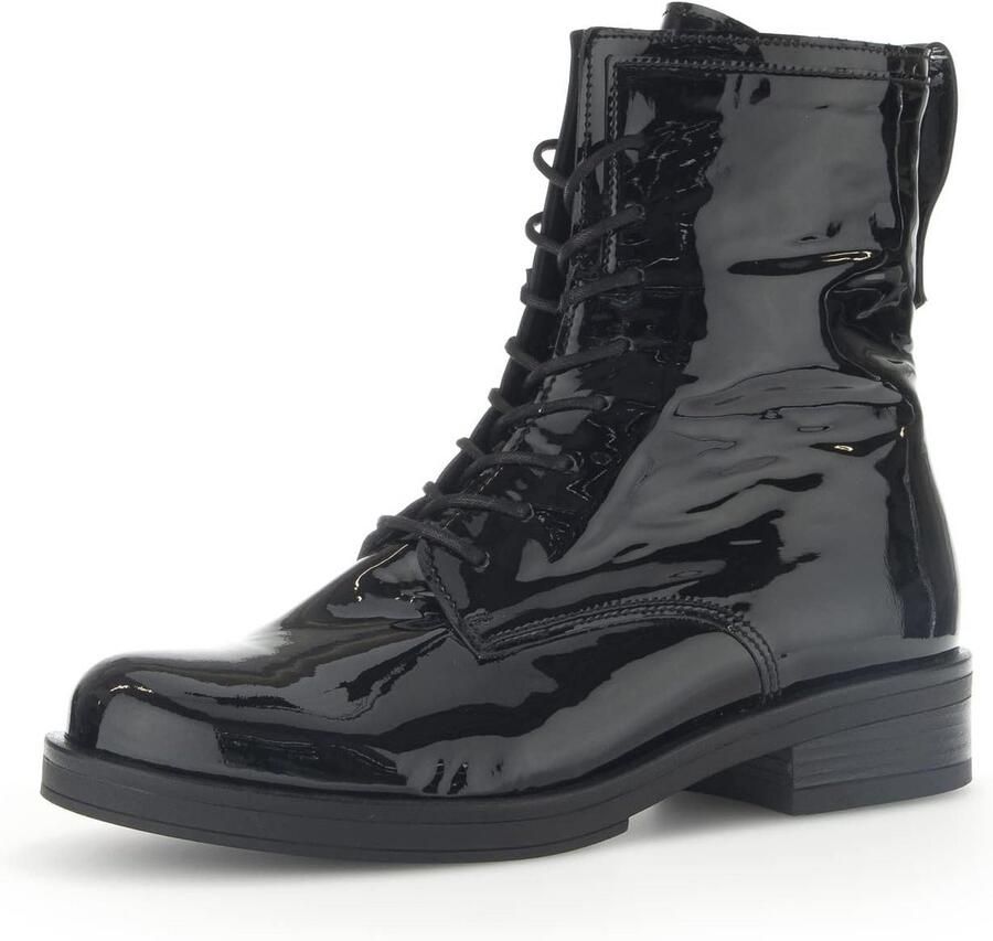 Dames Enkellaarzen met Verwisselbaar Voetbed en Veter Sluiting