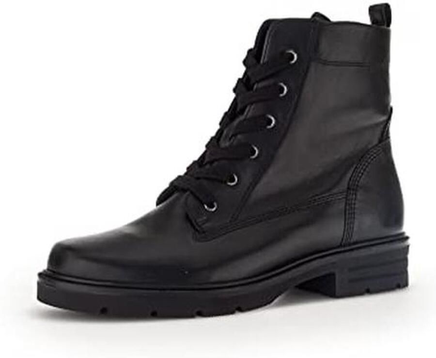 Dames Enkellaarzen met Verwisselbaar Voetbed en Veter Sluiting