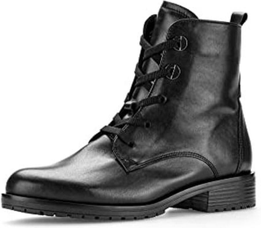 Dames Enkellaarzen met Verwisselbaar Voetbed en Veter Sluiting