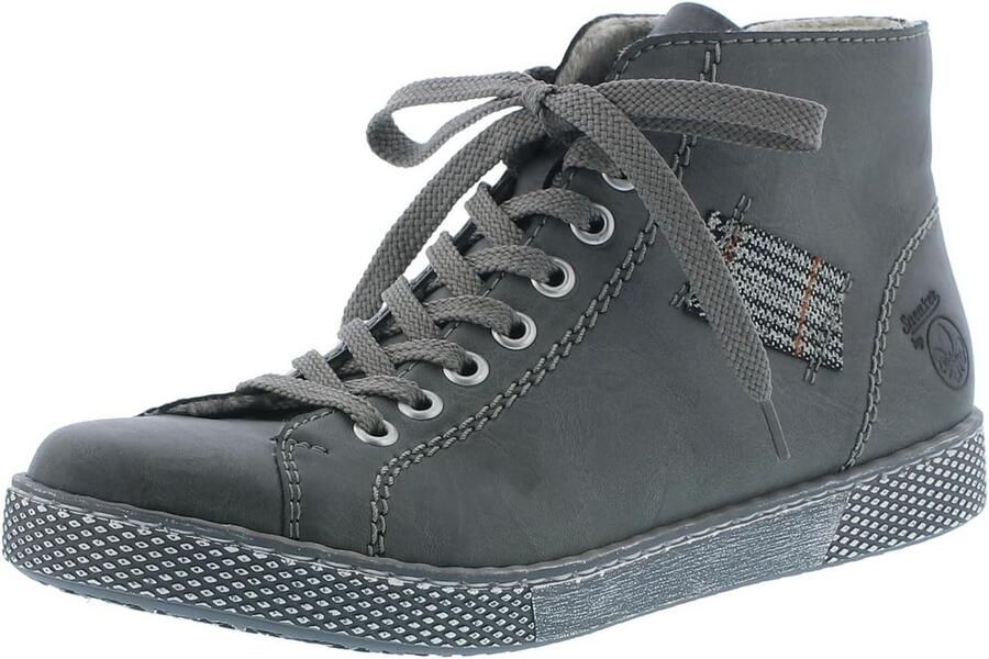 Dames Enkellaarzen Met Veters en Los Voetbed Comfortabele Winterlaarzen