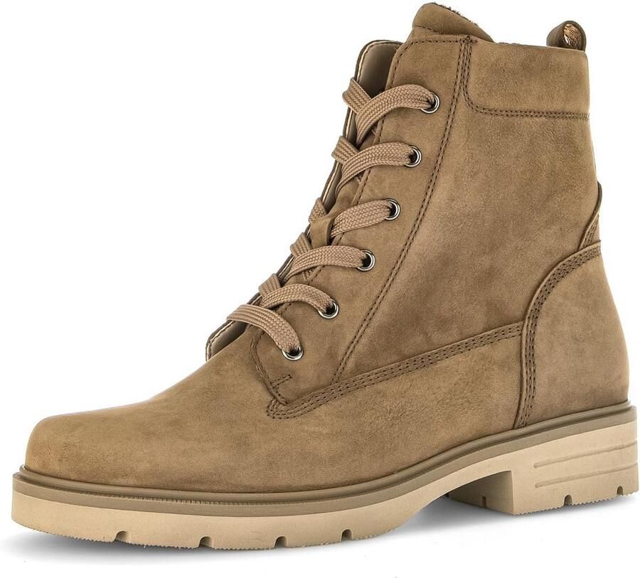 Dames Enkellaarzen met Veters en Uitneembaar Voetbed Best Fitting Comfort