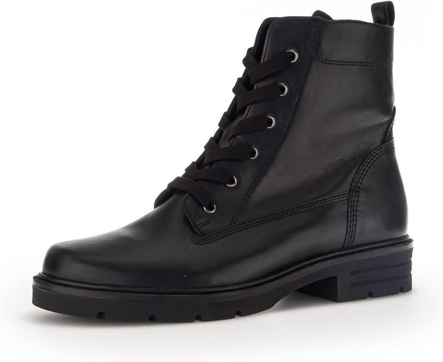 Dames Enkellaarzen met Veters en Uitneembaar Voetbed